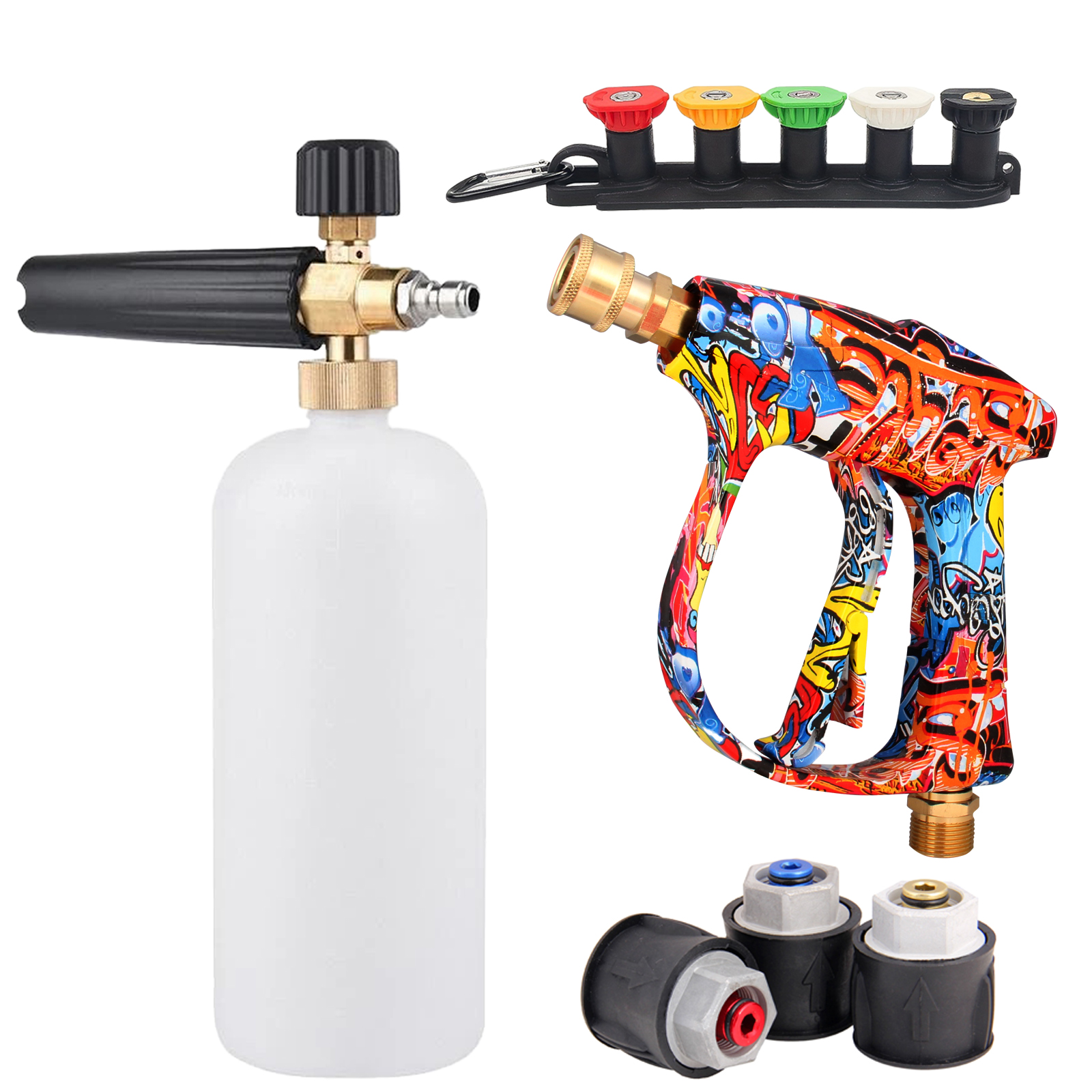 Foam Cannon Car Wash - 4350PSI High Pressure Water Gun with