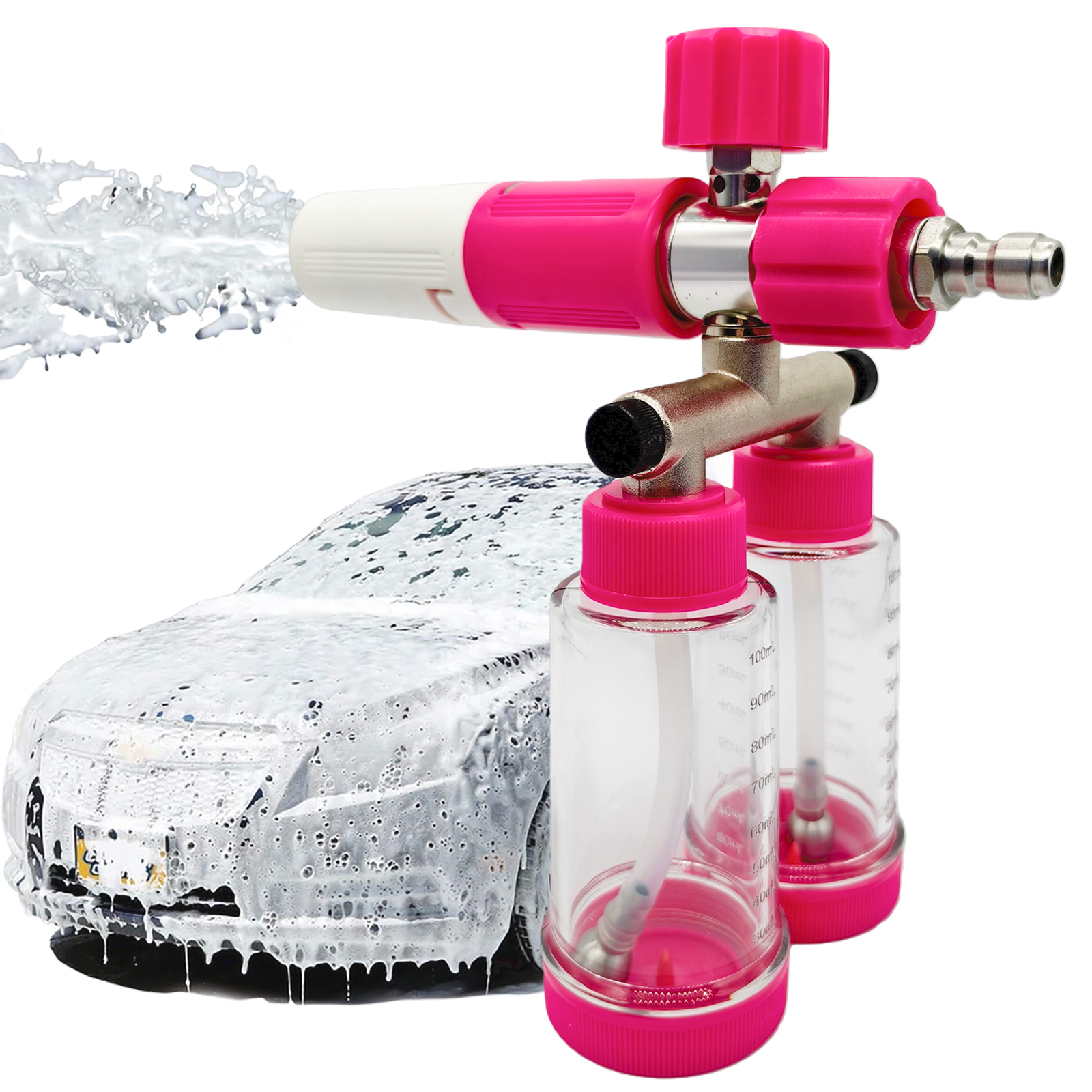 100ML Dual-Kettle Portable Aut - Foam Cannon Car Wash review and price