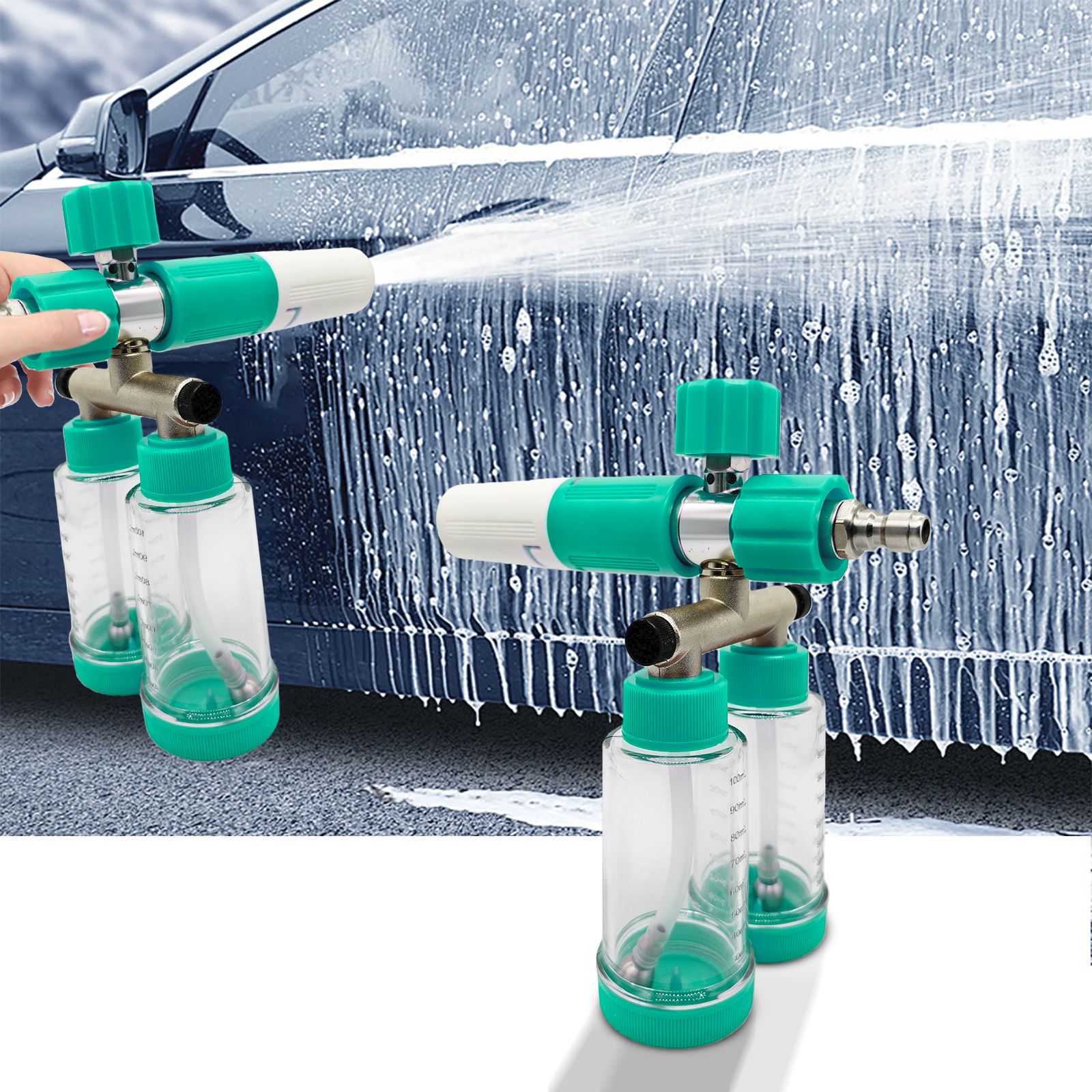 100ML Dual-Kettle Portable Aut - Foam Cannon Car Wash review and price