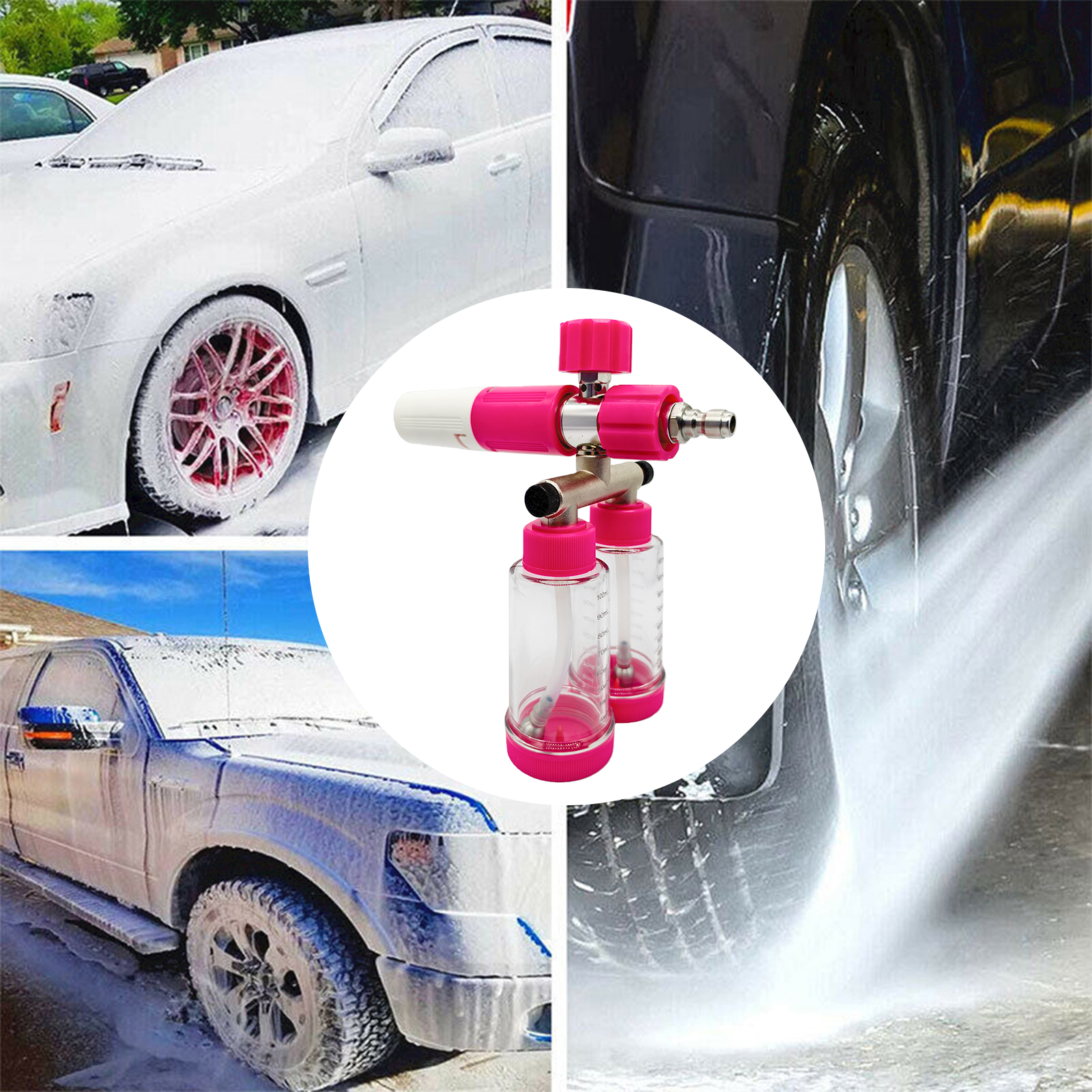 100ML Dual-Kettle Portable Aut - Foam Cannon Car Wash review and price