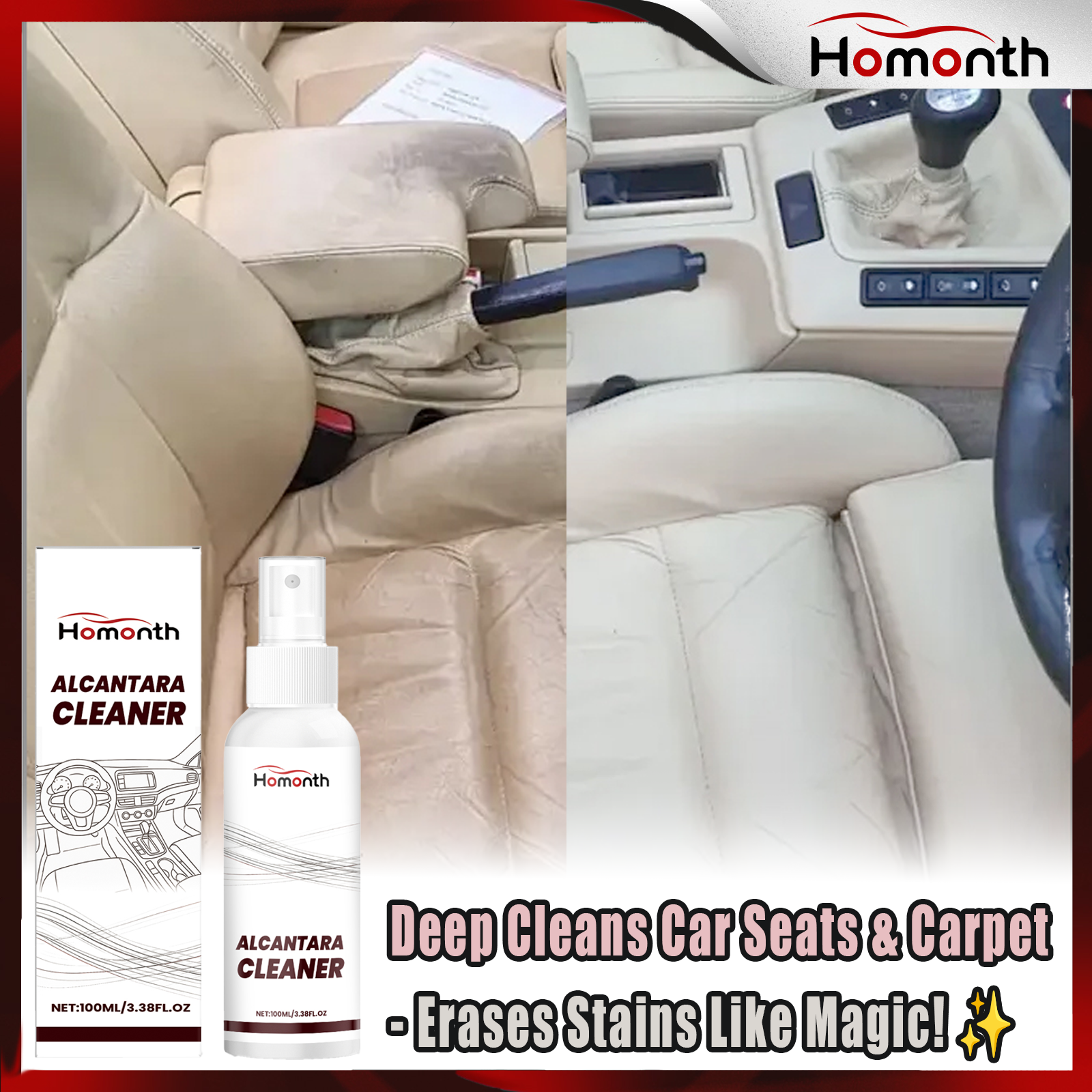 Car Interior Cleaning Spray Ca - Seat Cleaner Fabric review and price