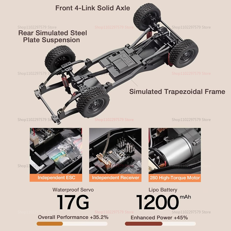 MN82T 1:12 2.4G RC Crawler Hoi - Dirt Brush Interior review and price