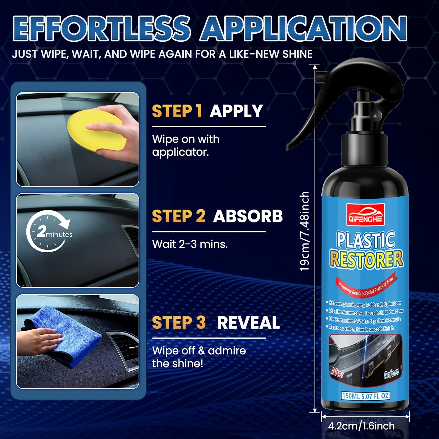 Black Trim And Plastic Restore - Trim Restorer Plastic review and price