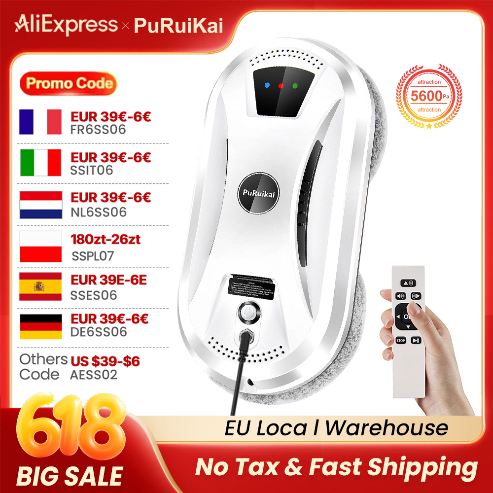 PuRuiKai AI Window Cleaning Ro - Glass Cleaner Streak review and price
