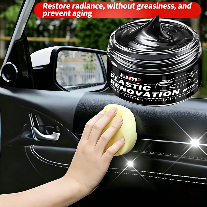 KJM Deep Black Gloss Car Renov - Trim Restorer Plastic review and price
